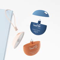 Flacon vide en PE de 50g pour crème solaire portable en plastique avec lanière, crème pour les mains à visser pour enfants, crème pour le visage et fond de teint