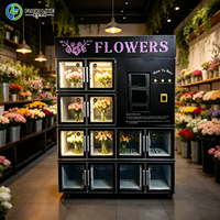 Distributeur automatique de fleurs avec écran LED lumineux pour quartier commercial en bord de mer
