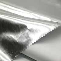Feuille métallique argent brillante en Polyester, imperméable pour veste, livraison gratuite, bon marché
