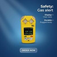 Détecteur de fuite de gaz industriel CH4 O2, type diffusion, batterie au lithium rechargeable pour l'inspection des installations pétrochimiques