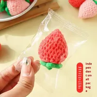 3D Aardbei Roze Suiker Marshmallow 100g Fruitige Smaak Cake Dessert Bakdecoratie Internetberoemdheid IJs Drink