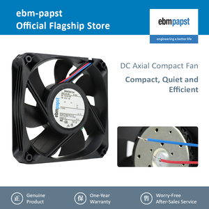 4414FNH ebmpapst 120*120*38มม. 500mA 24VDC12W 5400rpm 225m 3 /h DC พัดลมระบายความร้อนระบบอัตโนมัติตามแนวแกนสำหรับตู้อุตสาหกรรม - Product Image 2