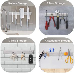 Porte-<span class=keywords><strong>couteaux</strong></span> magnétique mural en acier inoxydable Vente à chaud <span class=keywords><strong>Couteaux</strong></span> <span class=keywords><strong>de</strong></span> <span class=keywords><strong>cuisine</strong></span> Accessoires - Product Image 4