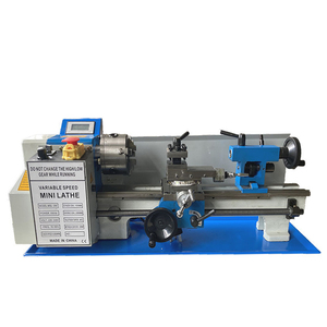 Mini máquina de torno de Metal 15-3/4 "1100W 300-800MM 50-2500 RPM velocidad Variable Escala de mandril de 125mm opcional para perforación metalúrgica - Product Image 4