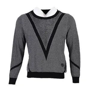 가을 겨울 난방 및 따뜻한 뜨개질 셔츠 남성용 언더 레이 겉옷 라운드 넥 스웨터 난방 및 따뜻한 스웨터
