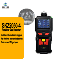 Analyseur d'oxygène trace SKZ2050-4-O2 0-5%VOL, détecteur de gaz portable pour l'industrie de l'emballage alimentaire