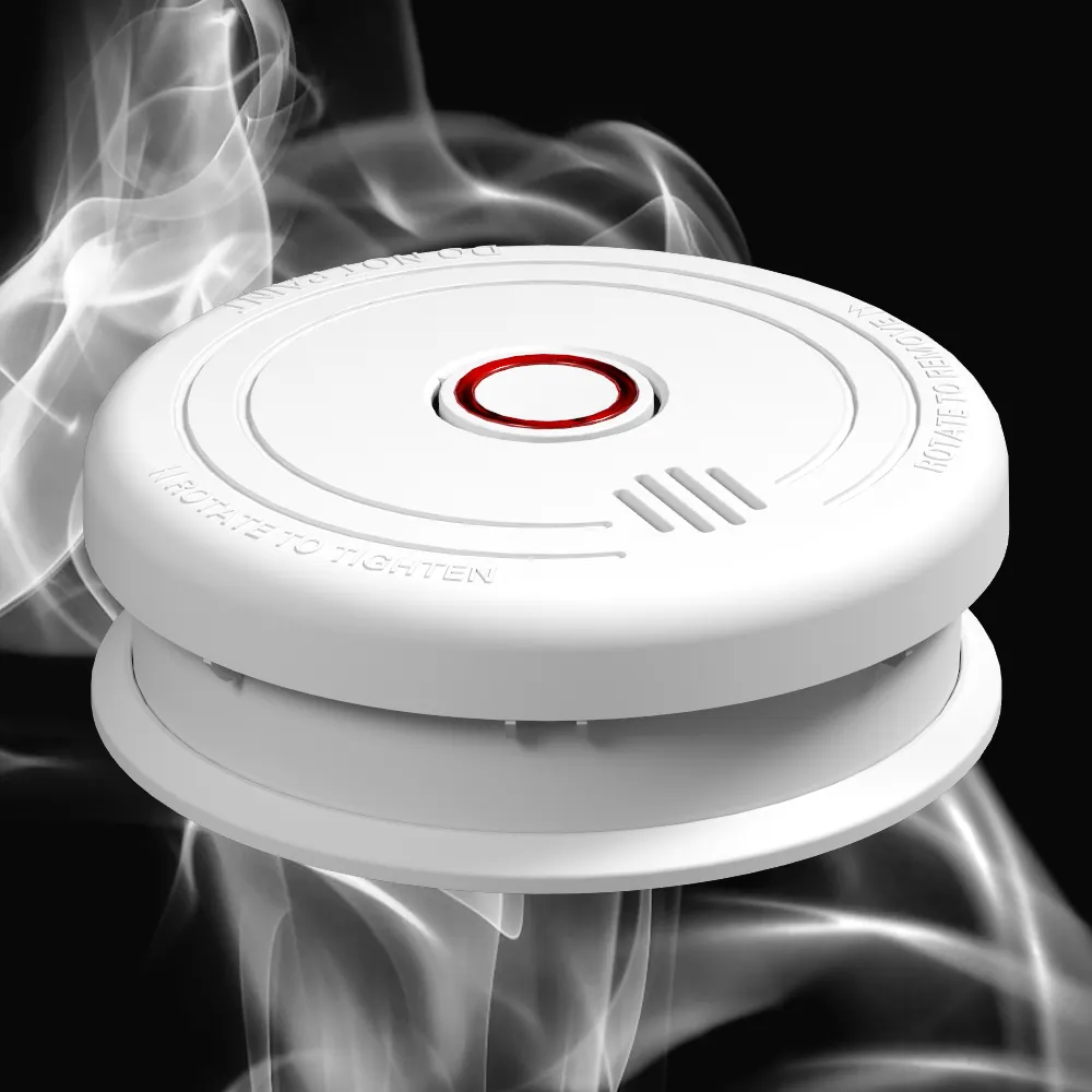 RF433 Smoke Detector Wireless Alarm Sensors Netherlands 10 Years Photoelectric Alarms Scotland Detectors En14064