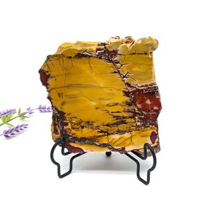 <strong>Wholesale</strong> New Arrivals Natural Yellow Mookite Slab Rough <strong>Raw</strong> <strong>Crystals</strong> Slice Mookaite Stone Slices for Sale - Product Image 3