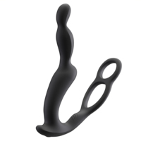 Anfänger-Trainingsset für Männer: Prostata-Sexspielzeug mit Fernbedienung, 10 Frequenzen, Penisring-Vibrator, Silikon-Perlen, Analplug, Butt Plugs