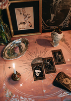 Nappe de table en velours personnalisée pour cartes de tarot, divination, rituels et usage sur autel ; Divination en velours