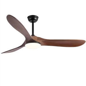 52-Inch Outdoor Waterproof LED Ceiling Fan Light 3 ABS Plastic Blades Metal Remote Control DC <b>Powered</b> Household Electric Power - Product Image 1
