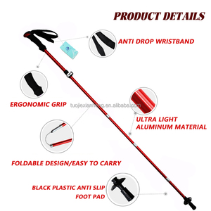 Bastone da trekking OKHEALING Nordic ultraleggero in alluminio regolabile in 3 sezioni con impugnatura in EVA - Product Image 3