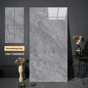 Phật sơn thiết kế hiện đại đầy đủ cơ thể gạch ceramic 750x1500 lớn Định dạng không trượt chịu mài mòn sàn gạch cho phòng khách mới đơn giản - Product Image 3