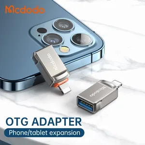 Mcdodo Mobile Phone Accecssories OTG Adapter For Iphone Android Zinc Alloy Mini Usb Charger Adapter 3.0 Otg To Ethernet Adapter