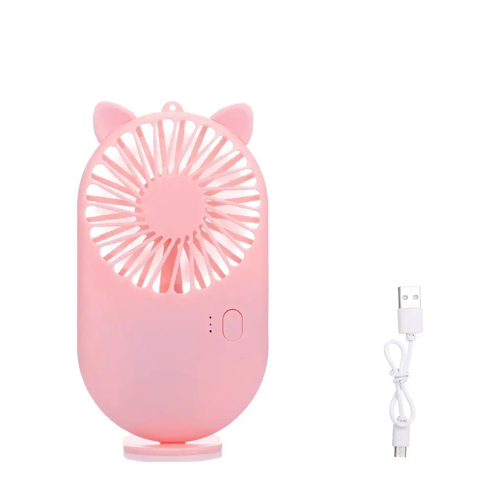 Mini animal portable fan with customizable logo USB charging mini handheld pocket fan portable
