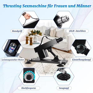 Автоматическая секс-машина с функцией вибрации - 260 скоростей, регулируемая, с мощной присоской, многорежимный мастурбатор - Product Image 4