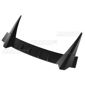 Aileron de coffre arrière de voiture aspect fibre de carbone/noir, extension d'aileron ABS pour Honda Civic 11ème génération 2021-2022 - Product Image 2