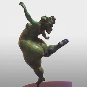 Décoration de jardin moderne, sculpture en cuivre <span class=keywords><strong>nue</strong></span> dansant, taille humaine, bronze, femme africaine <span class=keywords><strong>nue</strong></span>, statue de femme corpulente - Product Image 4
