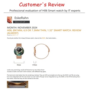 Đồng hồ thông minh thời trang quý bà Đồng hồ thông minh sang trọng H06 Đẹp 3D UI thể dục giấc ngủ kinh doanh sức khỏe BT gọi điện thoại nói chuyện H06 - Product Image 4