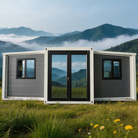 Maison conteneur moderne extensible et détachable, personnalisable OEM, cabines portables d'extérieur préfabriquées 20FT 40FT pour usage hôtelier