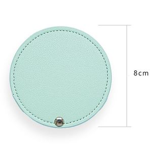 CustomMini PU Leather Stainless Steel Portable Pocket Travel <b>Makeup</b> Compact Cosmetic Wedding <b>Mirror</b> Gifts for Women - Product Image 6
