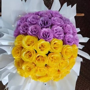 Vendita all'Ingrosso di Rose di Cristallo Incantevoli Oro Rosa e Blu 520 Rose Luminose per San Valentino e Qixi - Product Image 4