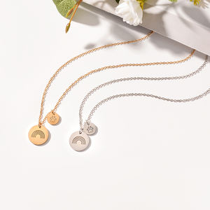 Nouveau personnalisé chien patte mémorial impression délicate collier personnalisé pont arc-en-ciel poème pendentif à breloque pour femmes filles bijoux cadeau - Product Image 2