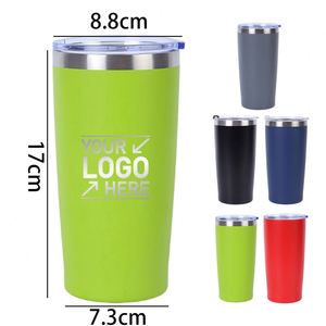 Custom logo 20oz Classic Powder Coated Vacuum Insulated Travel <b>Coffee</b> Mug 20 oz Stainless Steel Tumbler with Lid - Product Image 2