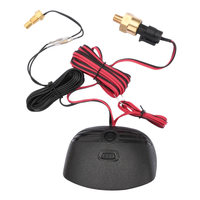 2-in-1 Digital Display Meter Water Temperature Voltage Oil Pressure Combination Meter 9V-36V Car Truck Horizontal Installation