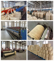 Corde en sisal recyclable anti-boulochage 100 % sisal, procédé de filature à anneaux, pour la décoration et l'artisanat