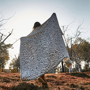 Jeté de lit BLA OEKO-TEX en microfibre tricotée à imprimé léopard, chaud pour l'hiver, en <span class=keywords><strong>fausse</strong></span> <span class=keywords><strong>fourrure</strong></span>, à carreaux, moelleux, moderne, pour jeunes, taille personnalisable - Product Image 6