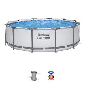 <span class=keywords><strong>Piscina</strong></span> Familiar Elevada Bestway 56260 con Marco de Acero Redondo para Exteriores, <span class=keywords><strong>3.66</strong></span> m X 1.00 m - Product Image 1