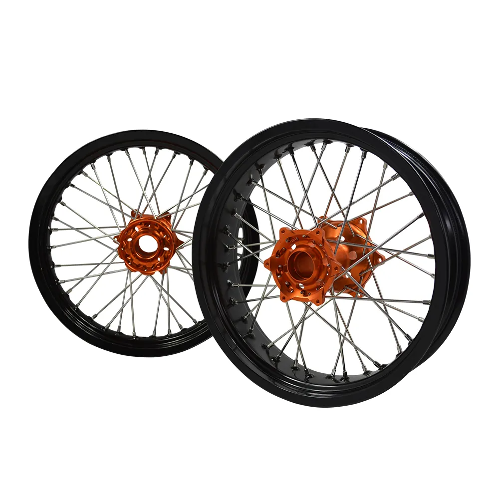 Sepeda Motor Trail, Lengkap Aluminium Alloy Super Motard Wheels untuk KTM EXC SXF 125