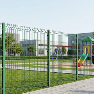 Clôture en treillis soudé 3D courbé Peach Post à <span class=keywords><strong>prix</strong></span> de gros pour la délimitation de villas résidentielles et la clôture décorative de jardins - Product Image 1