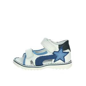 Balducci Children's Sandal White <b>Light</b> Blue Velcro Closure <b>Star</b> Design - Product Image 1