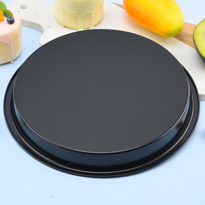 Moule à <span class=keywords><strong>pizza</strong></span> en acier au carbone noir de qualité restaurant, pour la cuisson à domicile, avec revêtements durables - Product Image 2