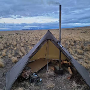 Estufa de Leña Plegable Multifuncional de Acero Inoxidable para <span class=keywords><strong>Camping</strong></span> TS01 con Ventana de Visualización, Cocina, Calienta, Hierve Agua, para Todas las Estaciones - Product Image 6