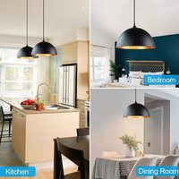 Abat-jour de lampe suspendue en forme de demi-cercle Macaron, petite lampe suspendue en fer pour la maison, le loft, le restaurant, les décorations de bar