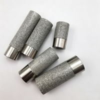 Penutup Pelindung Sensor Kelembaban Tanah Tahan Air, Sensor Filter Pipa Bubuk Logam Stainless Steel