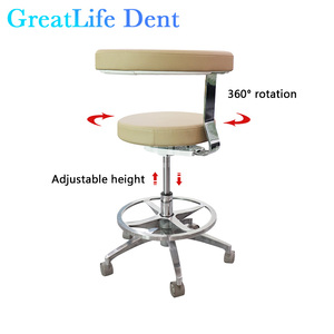 Silla de Trabajo para Dentistas Greatlife Dent, Silla Giratoria Móvil para Dentistas, para Uso en Laboratorios Dentales, Hospitales y Clínicas - Product Image 5