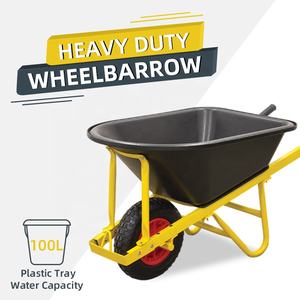 Carretilla de Hierro Resistente, Carretillas Metálicas para Trabajo Pesado, Carretilla Agrícola para Construcción, Jardinería Industrial - Product Image 2