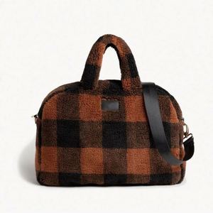 Sac de voyage en polaire Sherpa personnalisé avec logo, sac de sport, sac de voyage pour le week-end, sac de voyage d'affaires, sac de voyage pour la nuit - Product Image 4