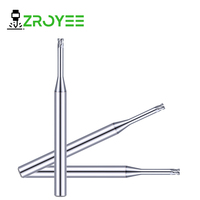 Fraiseuse CNC à micro-collet de haute précision ZROYEE, outil en carbure monobloc pour l'usinage de précision de l'acier, de l'aluminium et des alliages
