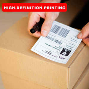 Étiquettes d'expédition thermiques directes <span class=keywords><strong>Antac</strong></span> OEM, 500 pièces, 100x150 mm, 4x6 pouces, papier d'étiquettes en accordéon, code-barres - Product Image 5