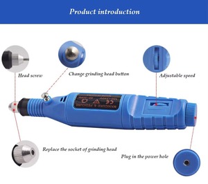 Kit de Taladro Eléctrico Portátil para Uñas Acrílicas, Velocidad Controlable, 5 Cabezales, Carga USB, Profesional, para Manicura y Pedicura, Uso en Casa o Salón - Product Image 5