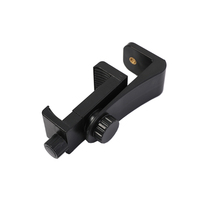 Adaptateur de support universel pour téléphone portable avec vis 1/4 pouce, rotation à 360 degrés, fixation par pince pour trépied