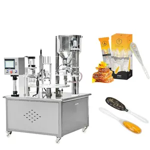 Disposable Plastic Honey Spoon Automatic Filling Sealing Machine The Popular Honey Packing