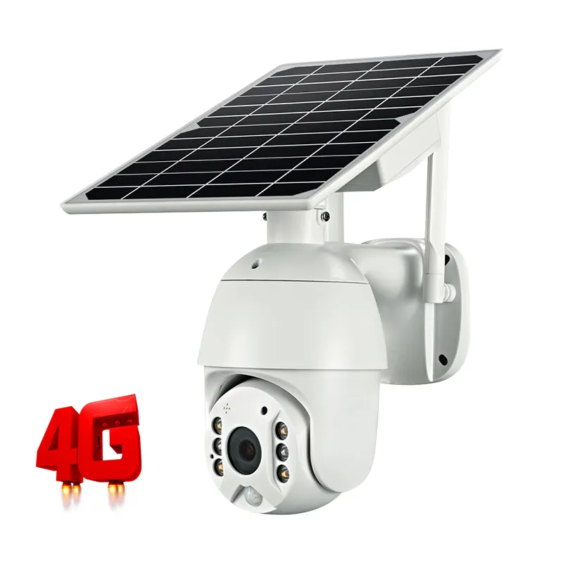 4G SIM Solar Battery Camera 2MP PIR Detection Outdoor Monitoring CCTV Camera Smart Home 2way Audio Intrusion Alarm Long Standby