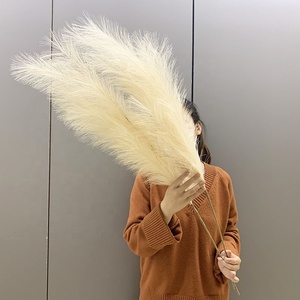 V-356 gros populaire décor à <span class=keywords><strong>la</strong></span> maison moelleux grande soie <span class=keywords><strong>fausse</strong></span> <span class=keywords><strong>pampa</strong></span> grand faux <span class=keywords><strong>pampa</strong></span> <span class=keywords><strong>herbe</strong></span> artificielle pour salon - Product Image 4