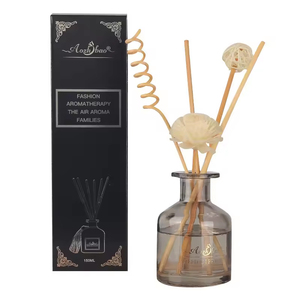 زجاجة عطر زجاجية للعلاج بالروائح وناشر عطري بالقصب للديكور المنزلي وللفنادق - Product Image 1